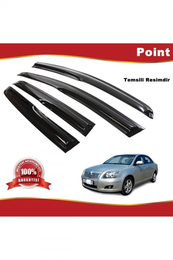 Toyota Avensis Mügen Cam Rüzgarlığı Sedan 2003-2009 Arası 4 Lü Takım ürün görseli 1