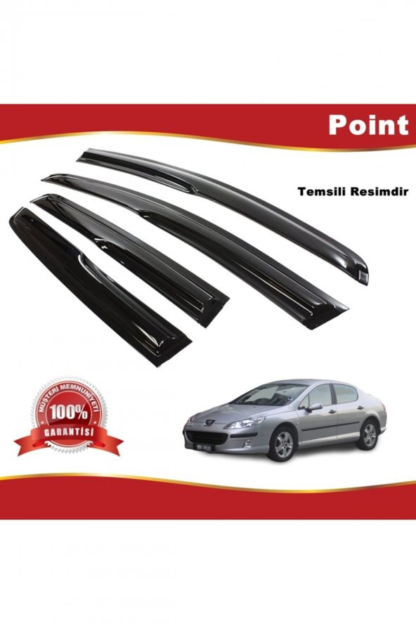 Peugeot 407 Mügen Cam Rüzgarlığı 2004-2010 Arası 4 Lü Takım ürün görseli 1
