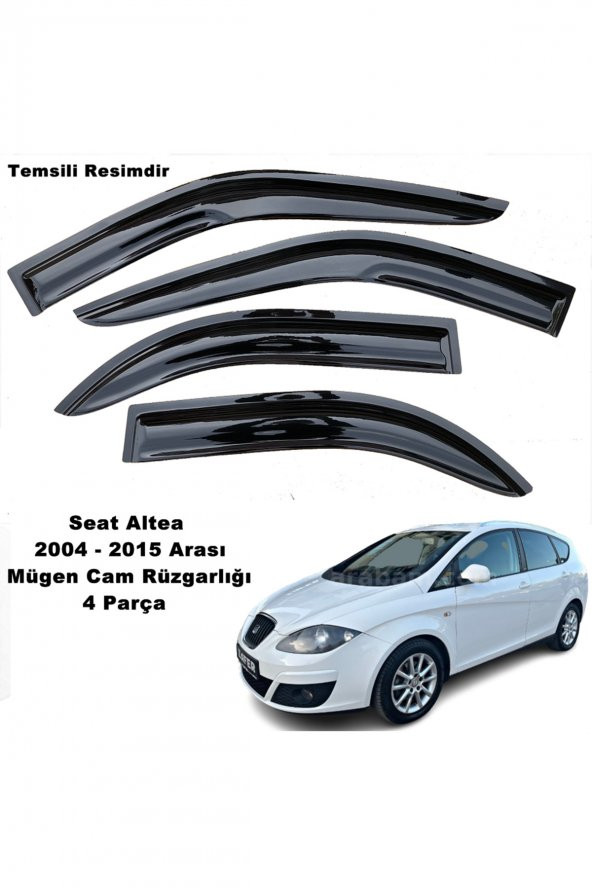 Seat Altea Mügen Cam Rüzgarlığı 2004 - 2015 Arası Tüm Kasalar 4 Lü Set Mügen Cam Rüzgarlığı - caraks ürün görseli 1