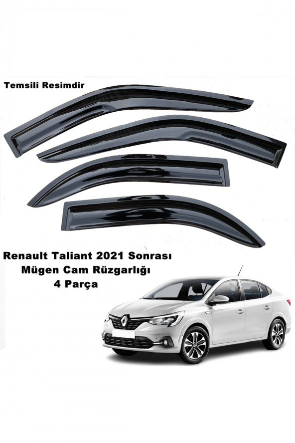 Renault Taliant Mügen Cam Rüzgarlığı 2021 Sonrası Kasalar 4 Lü Set Mügen Cam Rüzgarlığı - caraks ürün görseli 1