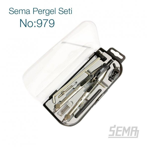 Sema Profesyonel Pergel Seti Uzatma Ayaklı Rapido Aparatı 979 ürün görseli 1