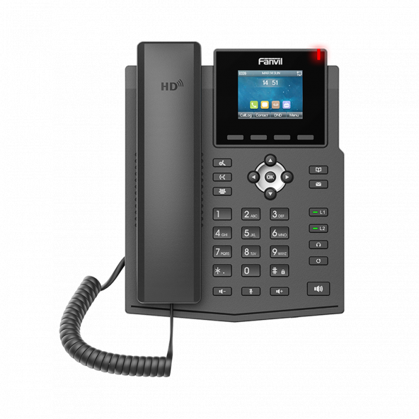 Fanvil X3SW WiFi IP Telefon-Siyah ürün görseli 1