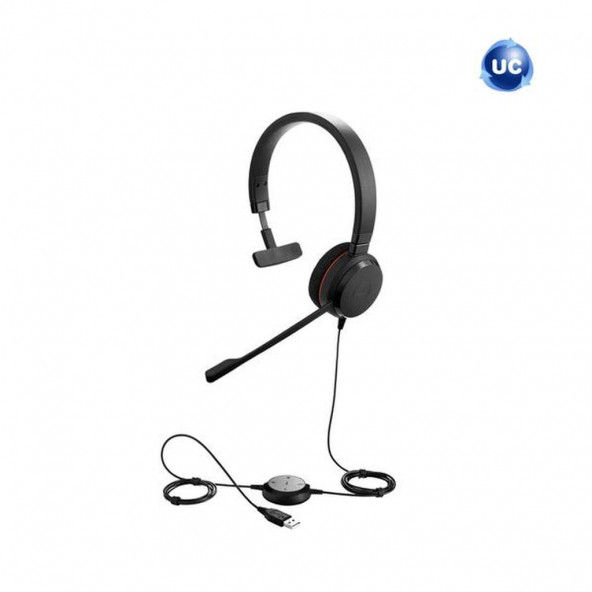 Jabra Evolve 20 Mono Kulak Üstü Kulaklık Usb Nc Ms ürün görseli 1
