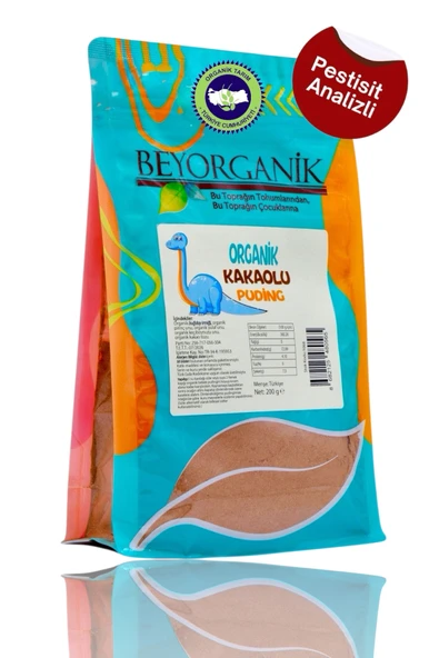 Beyorganik Organik Kakaolu Puding 200gr (PESTİSİT VE AFLATOKSİN ANALİZLİ) ürün görseli 1