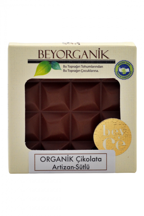 Organik Çikolata Artizan - Sütlü 40gr ürün görseli 1