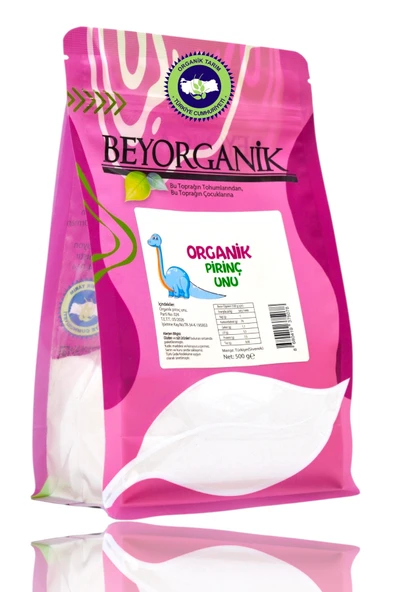 BEYORGANİK Organik Bebek Pirinç Unu 500gr ürün görseli 1