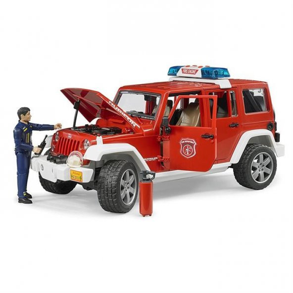 Bruder Jeep Wrangler Rubicon İtfaiye Ve İtfaiyeci BR02528 ürün görseli 1