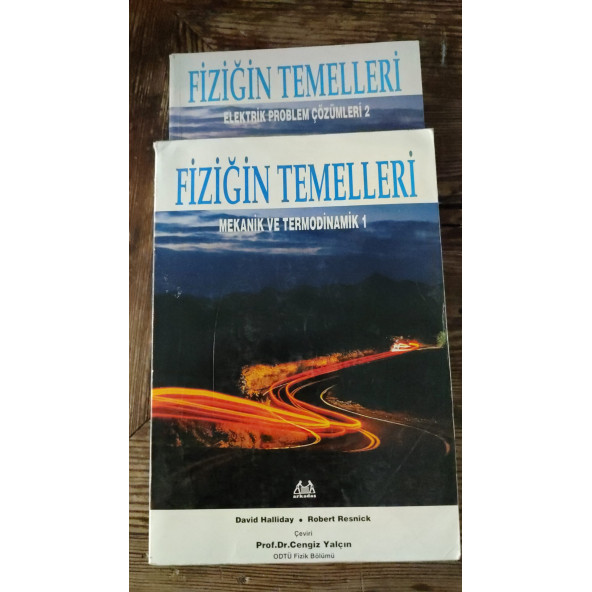 FİZİĞİN TEMELLERİ 1. VE 2. KİTAP David Halliday  Robert Resnick ürün görseli 1