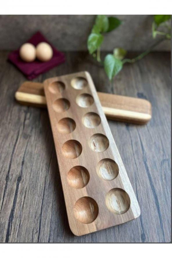 wudie Ahşap Yumurtalık 12.li - Resim 2