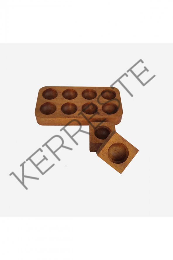 KERRESTE Ahşap Yumurtalık 8'li - Resim 4