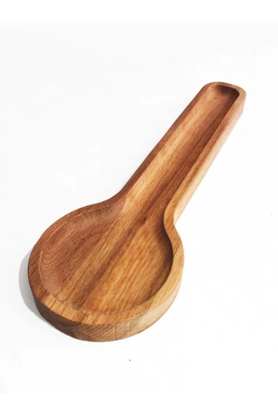 KASVA Lux Dogal Gürgen Ağaç Kaşıklık Kirli Kaşıklık Altlığı Ahşap 32x10 Cm Handmade ürün görseli 1