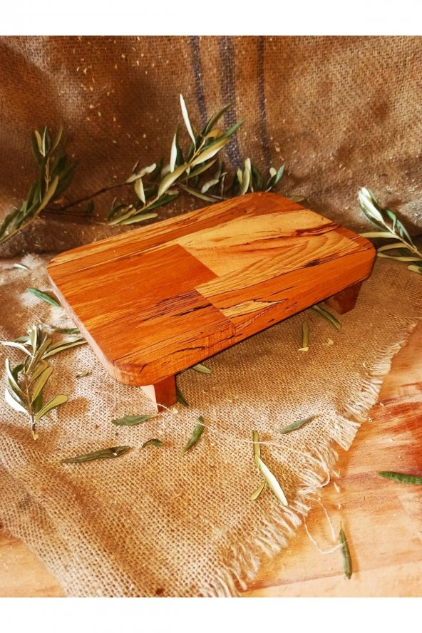 Wood10wood Ahşap Ayaklı Kesme Sunum Tahtası ürün görseli 1