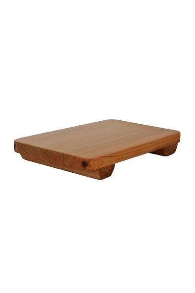 The BEST Shopping Kahverengi Ahşap Eskitme Ayaklı Sunumluk Et Tahtası 20x14 Ahşap 1 Parça ürün görseli 1
