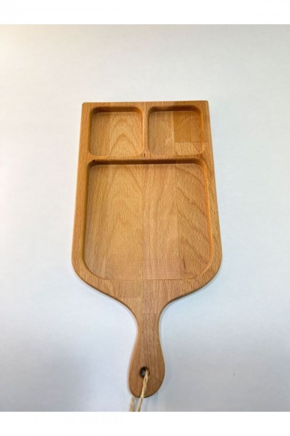 Doğal Ahşap Servis Tabağı, Sunum Tabağı Kayın Ağacı - Resim 3