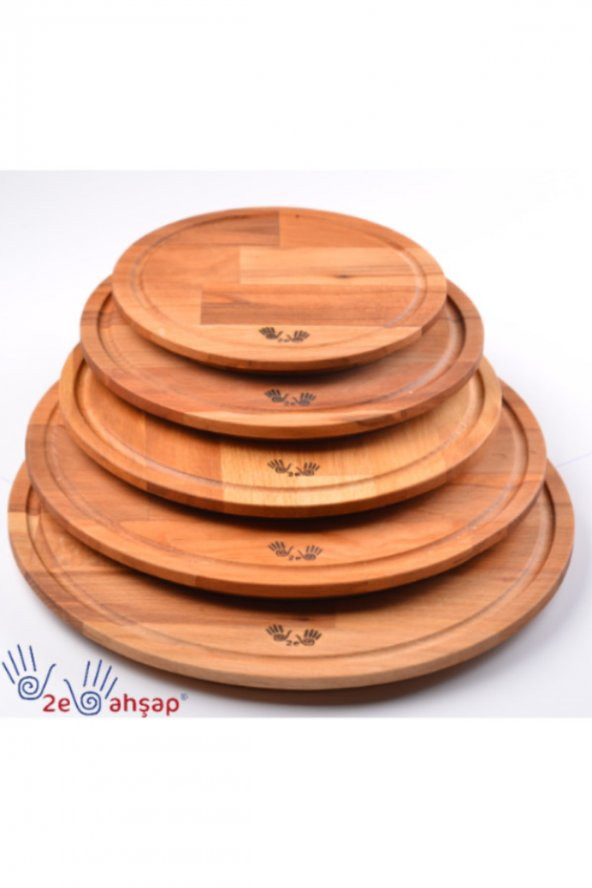 Ahşap Pizza Kesme & Sunum Tahtası (5 BOY)- Marka: 2e ürün görseli 1