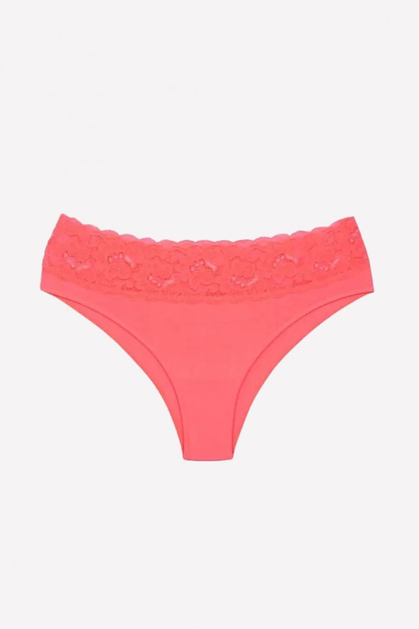 Nar Çiçeği Dantelli Seamless Klasik Külot ürün görseli 1