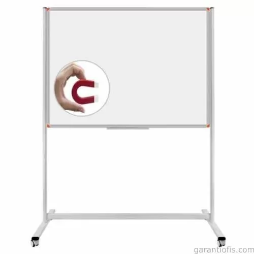 Panda PAN 565 Tekerlekli Ayaklı İtalyan Mıknatıslı Yüzey Yazı Tahtası (90x120 cm) ürün görseli 1