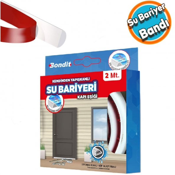 Su Bariyeri Kapı Altı Sızdırmaz Su Tutucu Yapışkanlı Slikon Bant Bandı 2 METRE BND01020015 ürün görseli 1