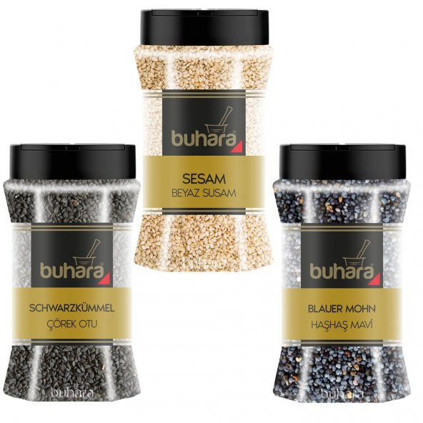 Buhara Pasta Baharatları Seti 3lü ürün görseli 1