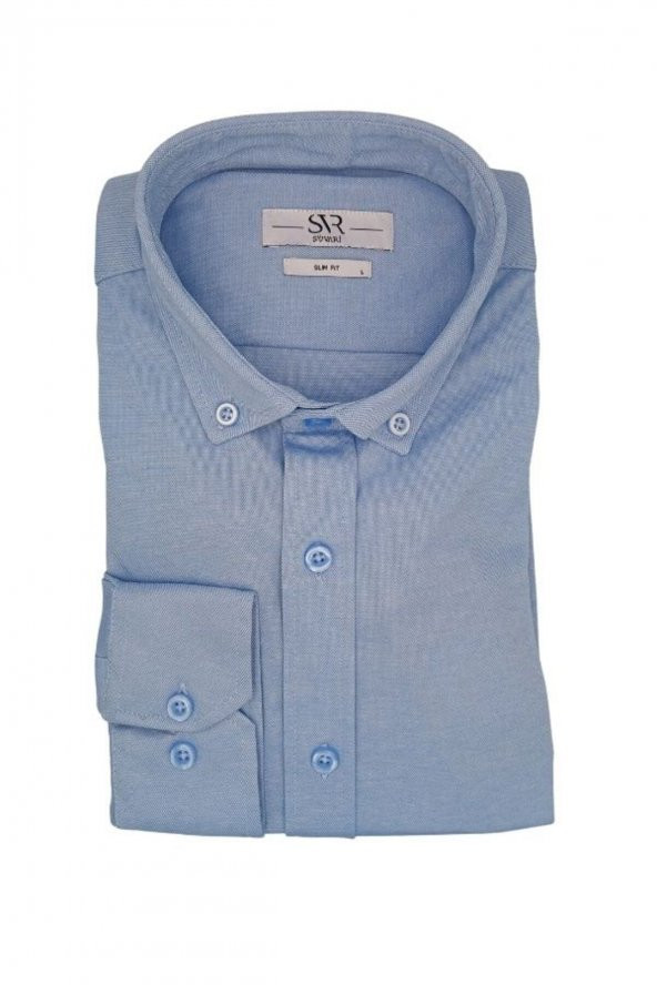 UZUN KOL SLIM FIT ÖRME GÖMLEK ürün görseli 1