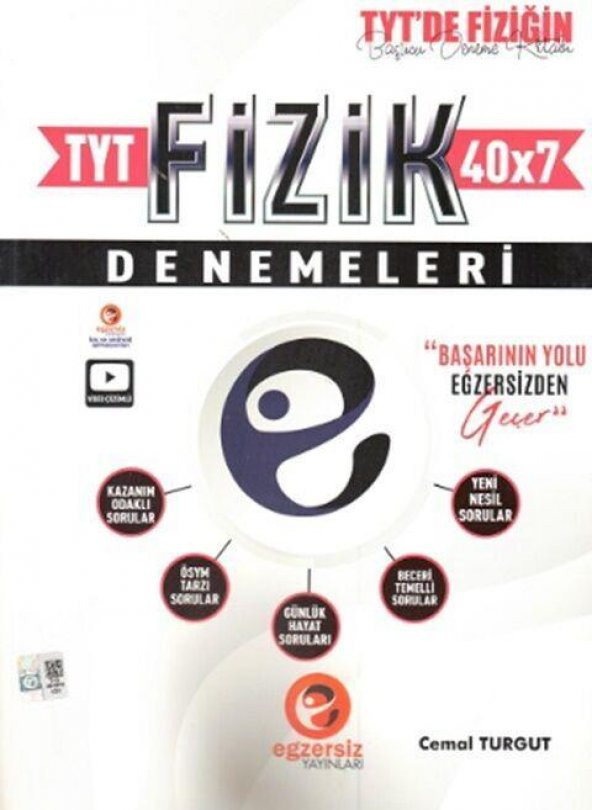 TYT Fizik 40 x 7 Denemeleri Egzersiz Yayınları ürün görseli 1