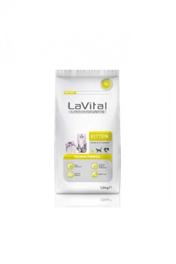 Lavital Somon Balikli Yavru Kedi Mamasi 1,5 Kg