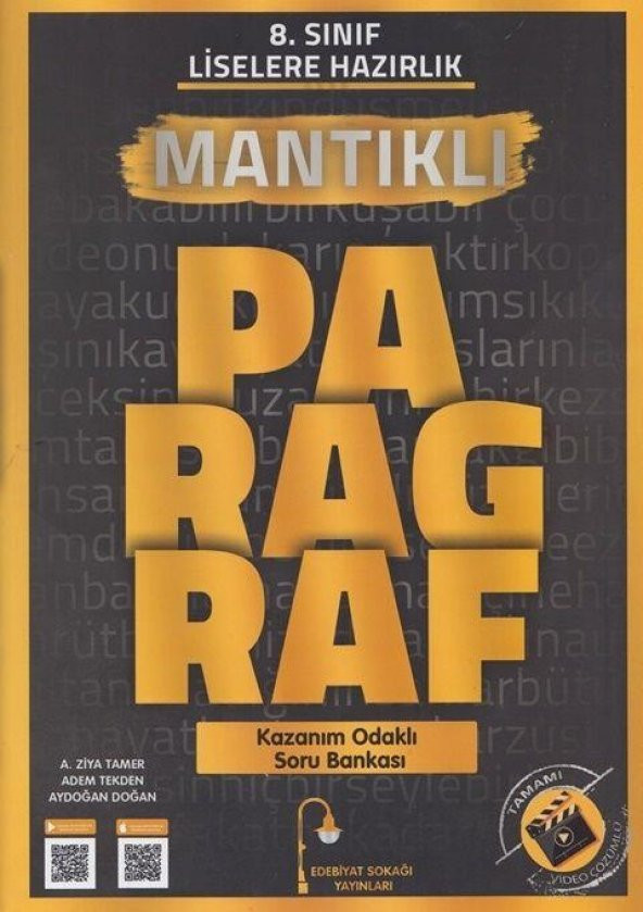8. Sınıf Paragraf Mantıklı Soru Bankası Edebiyat Sokağı ürün görseli 1