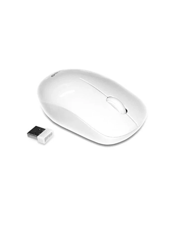 Preo M19B Ergonomik Pastel Piano White  Kablosuz Sessiz Mouse Beyaz ürün görseli 1
