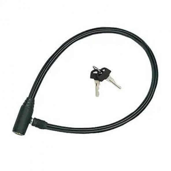 12*800MM BİSİKLET KİLİDİ SİYAH - Resim 2