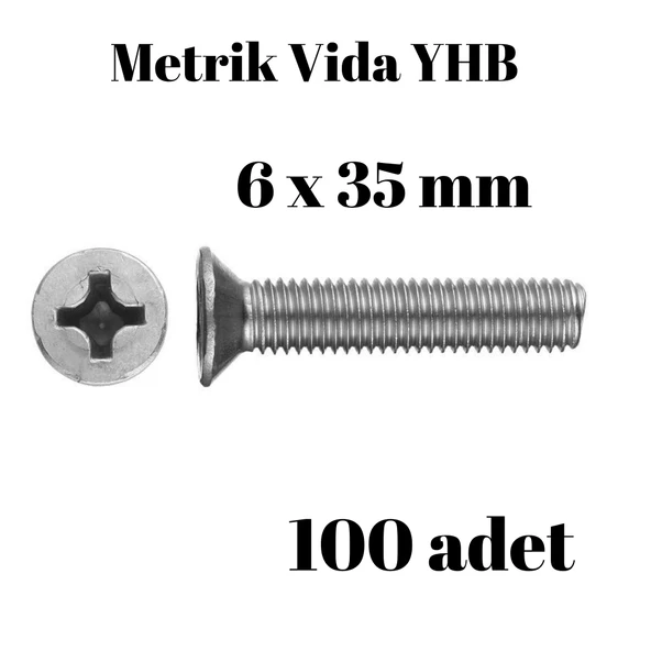 Metrik Vida Civata Yhb 6x35 mm 100 Adet Yıldız ürün görseli 1