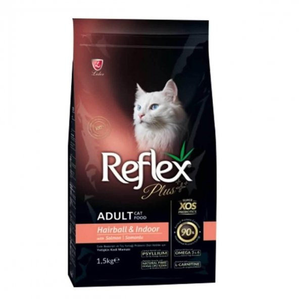 Reflex Plus Hairball Somonlu Yetişkin Kedi Maması 1,5 Kg ürün görseli 1