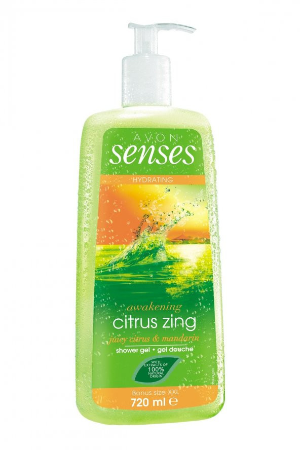AVON SENSES DUŞ JELİ 720ML-CİTRUS ZİNG ürün görseli 1