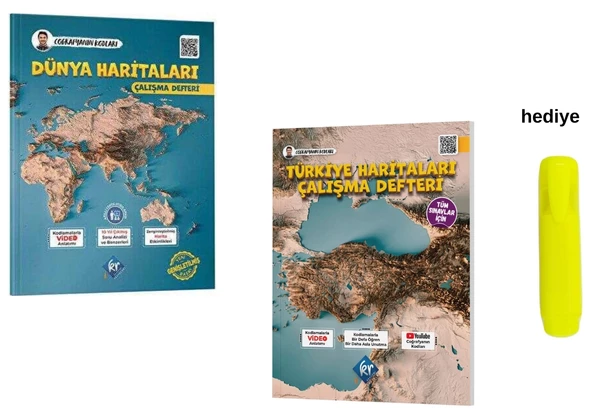 Coğrafyanın Kodları Türkiye ve Dünya Haritaları Çalışma Defteri Seti ürün görseli 1