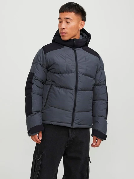 JACK JONES Erkek Kapüşonlu Su Geçirmez Mont 12239001 ürün görseli 1
