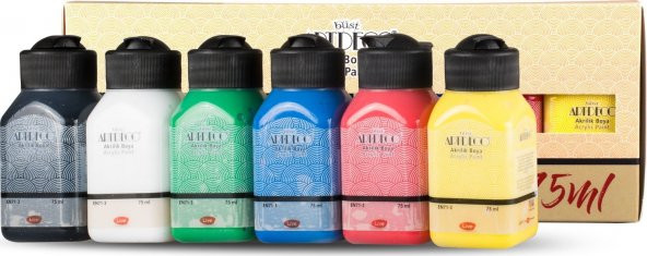 Artdeco Akrilik Boya Set Canlı Renkler 6 x 75ml 070I ürün görseli 1