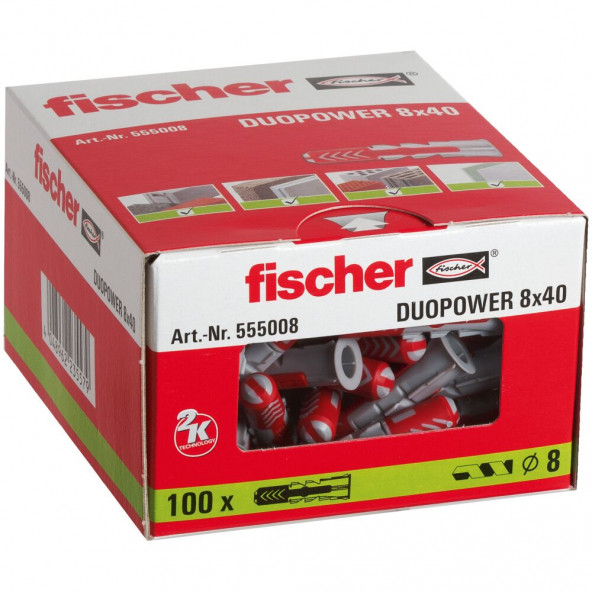 Duopower Fıscher 8x40   - 100Adet ürün görseli 1