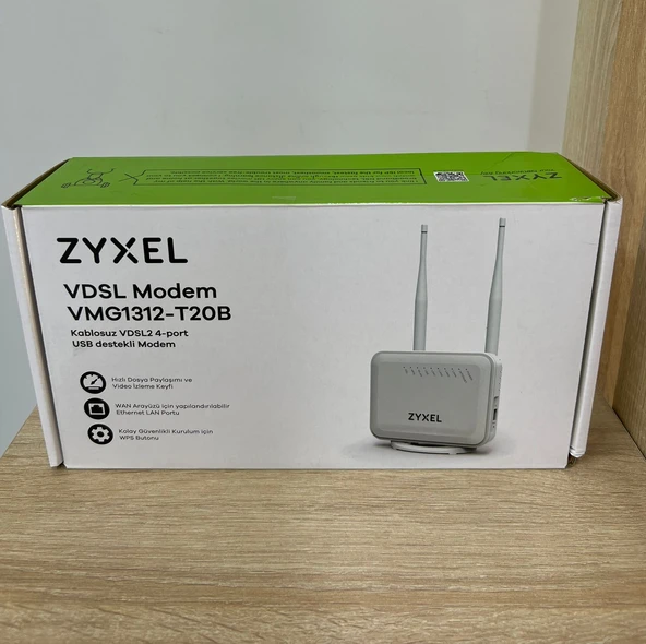 Zyxel VMG1312-T20B 3000Mbps Kablosuz-N 2 Antenli 4 Port VDSL Modem ürün görseli 1