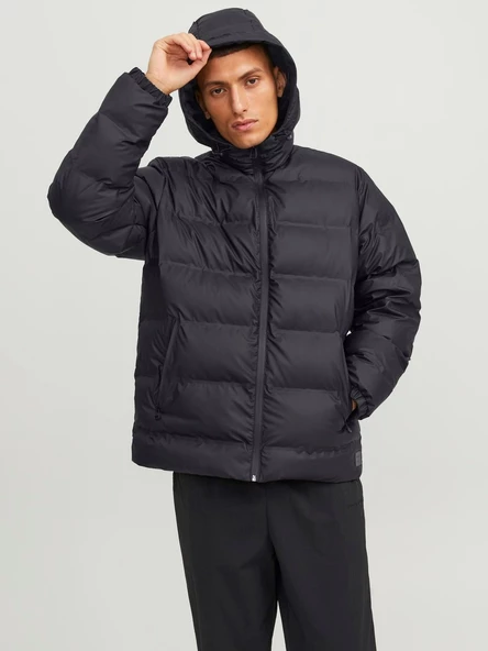 JACK JONES Erkek Suya Dayanıklı Rüzgar Geçirmez Şişme Mont 12239020 ürün görseli 1
