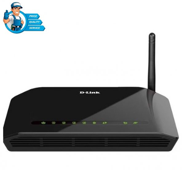 D-Link DSL-2640 OU Adsl-Adsl2 ModemRouter (Kutulu-Yenilenmiş) ürün görseli 1