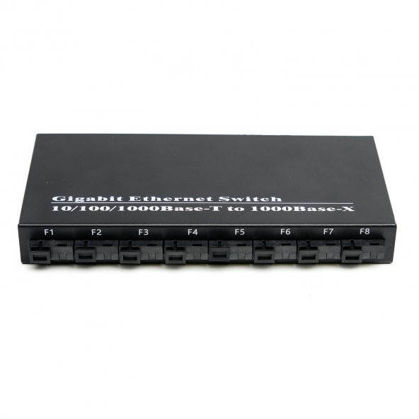 Fiber Optik 8 Port SC+2 Port RJ45 Full Gigabit Uplink Port Fiber Switch ürün görseli 1
