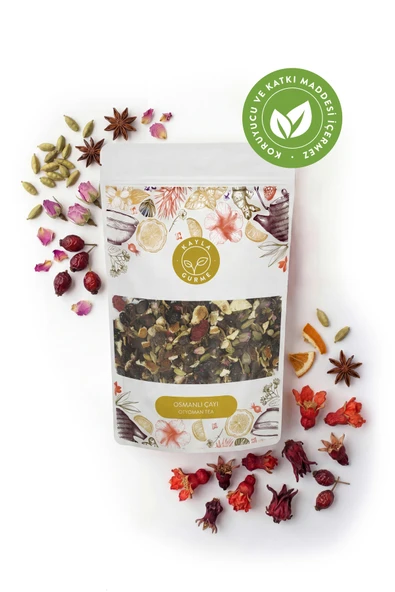 Kayla Gurme Osmanlı Çayı - Kakule, Pembe Gül, Kuşburnu, Portakal Kabuğu, Nar Çiçeği, Hibiskus - 100 g ürün görseli 1