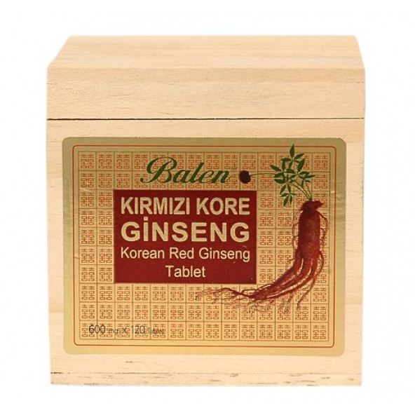 BALEN KIRMIZI KORE GİNSENGİ EKSTRAKTI 120 TABLET 600 MG ürün görseli 1