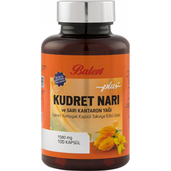 BALEN KUDRET NARI VE SARI KANTARON YAĞI 100 KAPSÜL 1580 MG ürün görseli 1