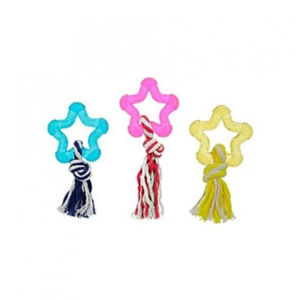 Flamingo Renkli Yıldız ipli Oyuncak 8 cm ürün görseli 1