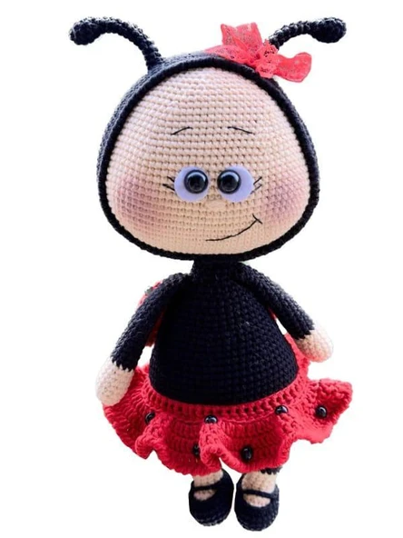 Uğur Böceği Kostümlü Bonnie Amigurumi Organik Oyuncak ürün görseli 1