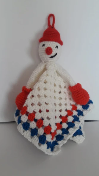 Kardan Adam Uyku Arkadaşı Amigurumi Organik Oyuncak ürün görseli 1