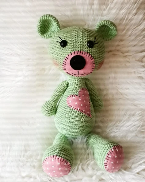 Ayıcık Bombo Amigurumi Organik Oyuncak ürün görseli 1