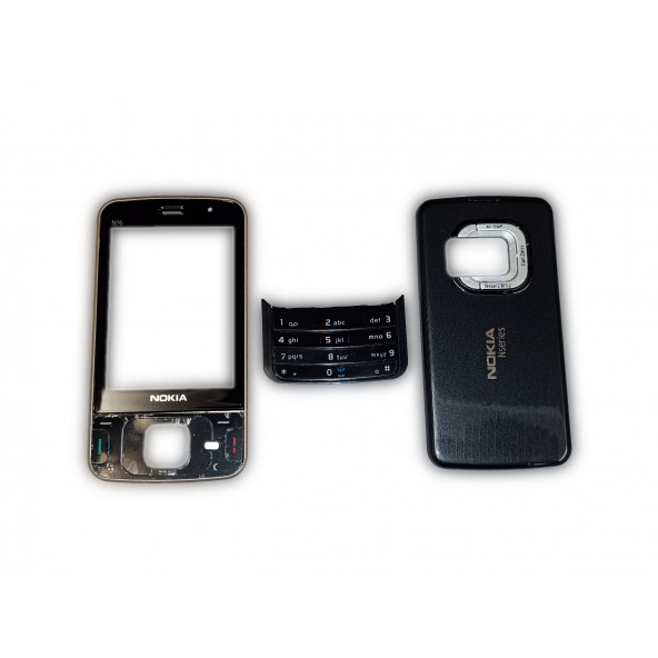 Nokia N96 Kapak Nokia N96 uyumlu Siyah Kapak ön Kapak Arka Kapak Tuş Takımı ürün görseli 1