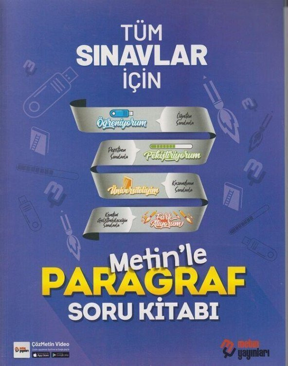 Tüm Sınavlar İçin Metinle Paragraf Soru Kitabı Metin Yayınları ürün görseli 1