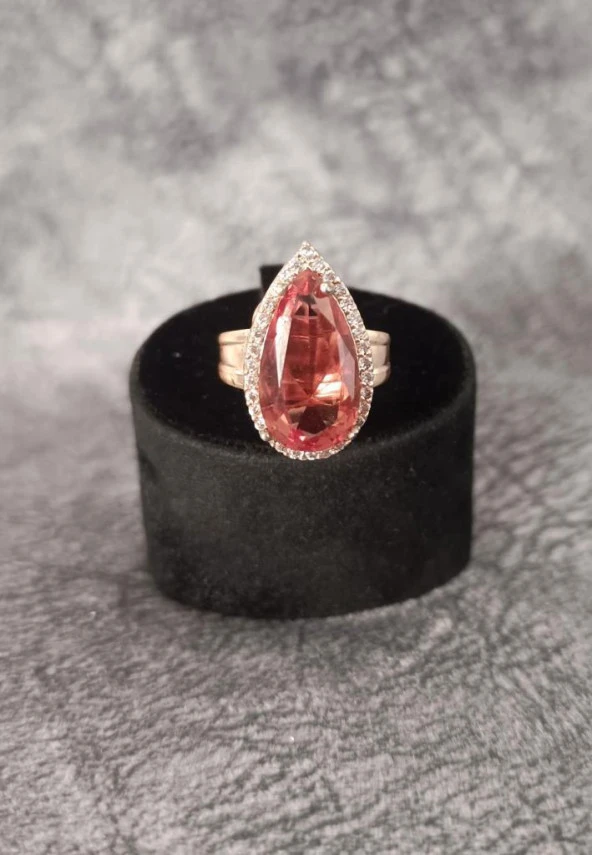 Yüzük Sultanit Bukalemun Nişan Düğün Hediye Kadın Ayarlanabilir Rose Gold Takı Aksesuar ürün görseli 1